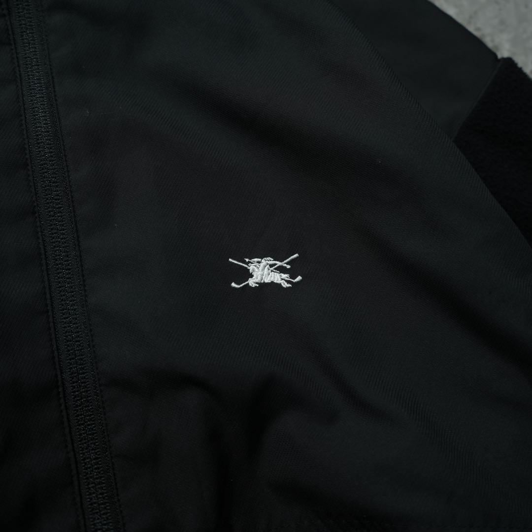00s y2k BURBERRY 異素材 スイングトップ ナイロン 短丈 ホース
