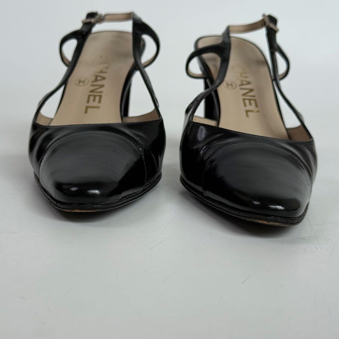 CHANEL シャネル レザーハイヒール パンプス 22.5cm C578