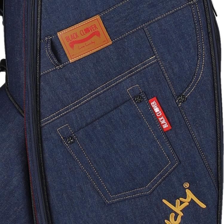 新品 ブラッククローバー デニムキャディバッグ ジーパンデザイン
