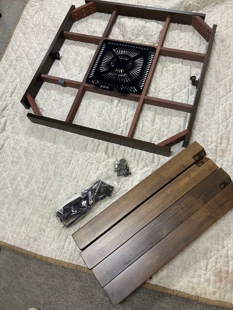 こたつ机　90×90センチ 正方形　　ハイタイプこたつ机