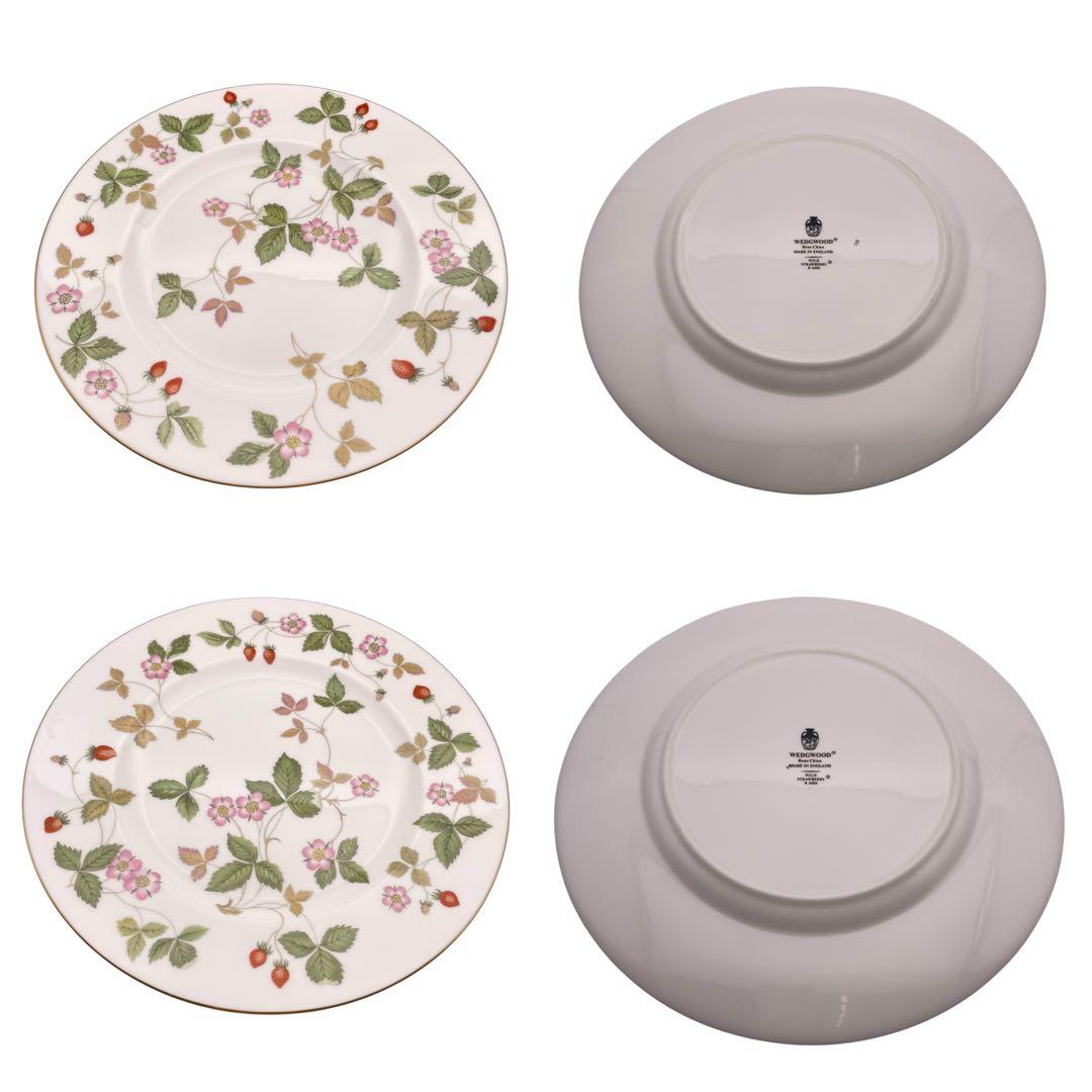 【美品】ウェッジウッド ワイルドストロベリー プレート＆カップ 4セット　まとめ