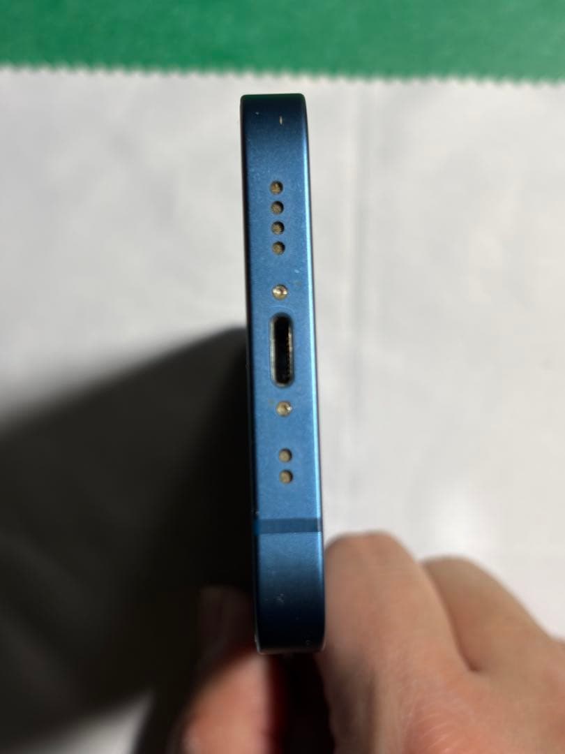 美品　付属品あり　iPhone13mini ブルー　新品ガラスフィルム2枚付属