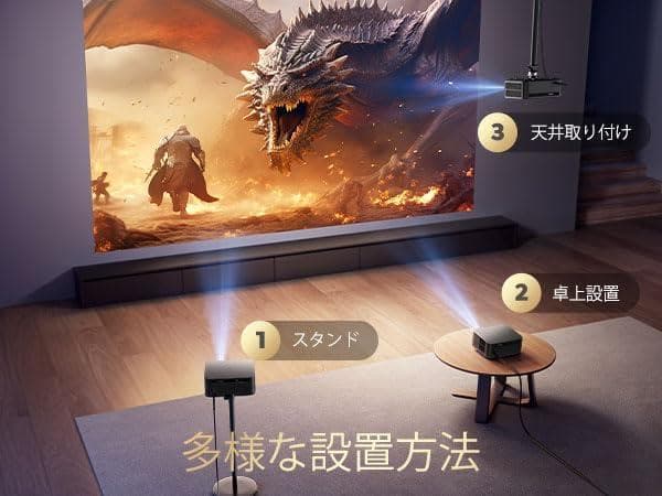 【美品】プロジェクター 公式Google TV搭載 1500ANSI 高輝度