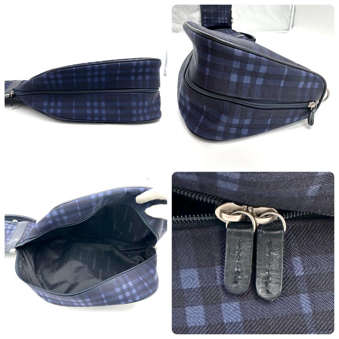 BURBERRY GOLF ノバチェック クラブケース 練習用 ナイロン 紺
