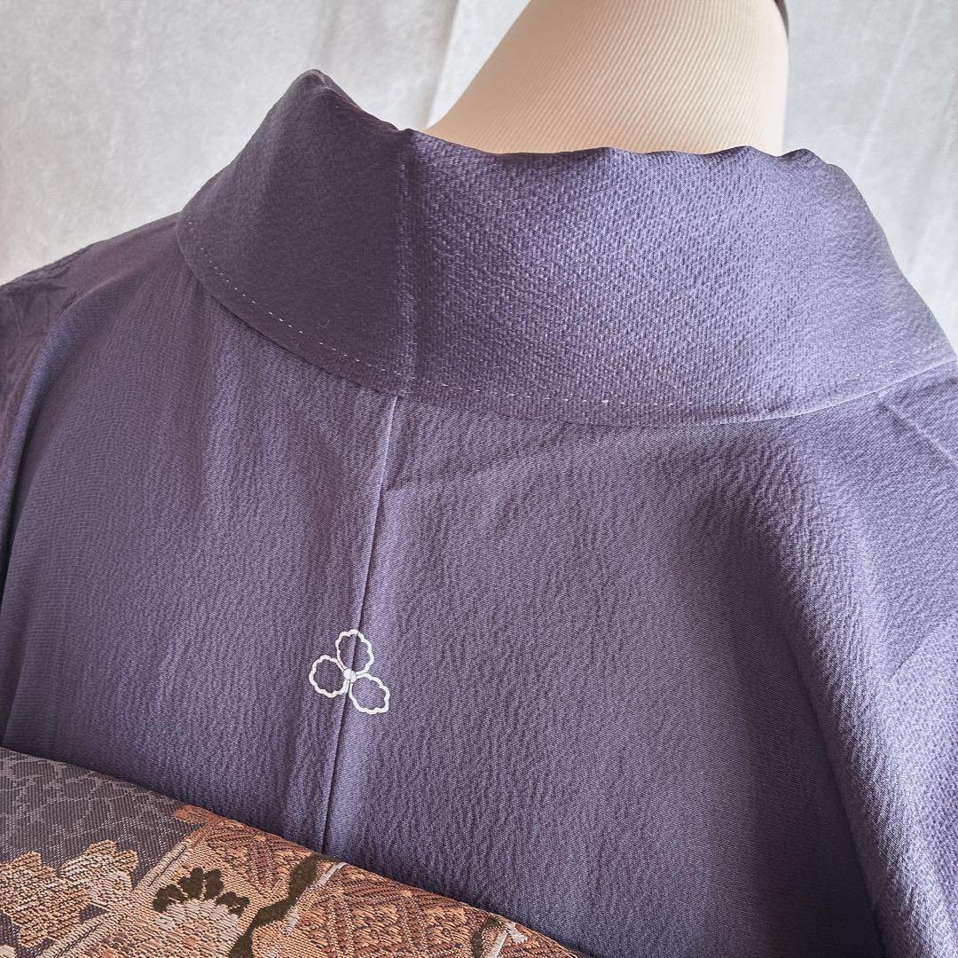 〈着物のみ〉付け下げ　フルセット　着物　正絹　鳳凰　凛と紫　訪問着　G9