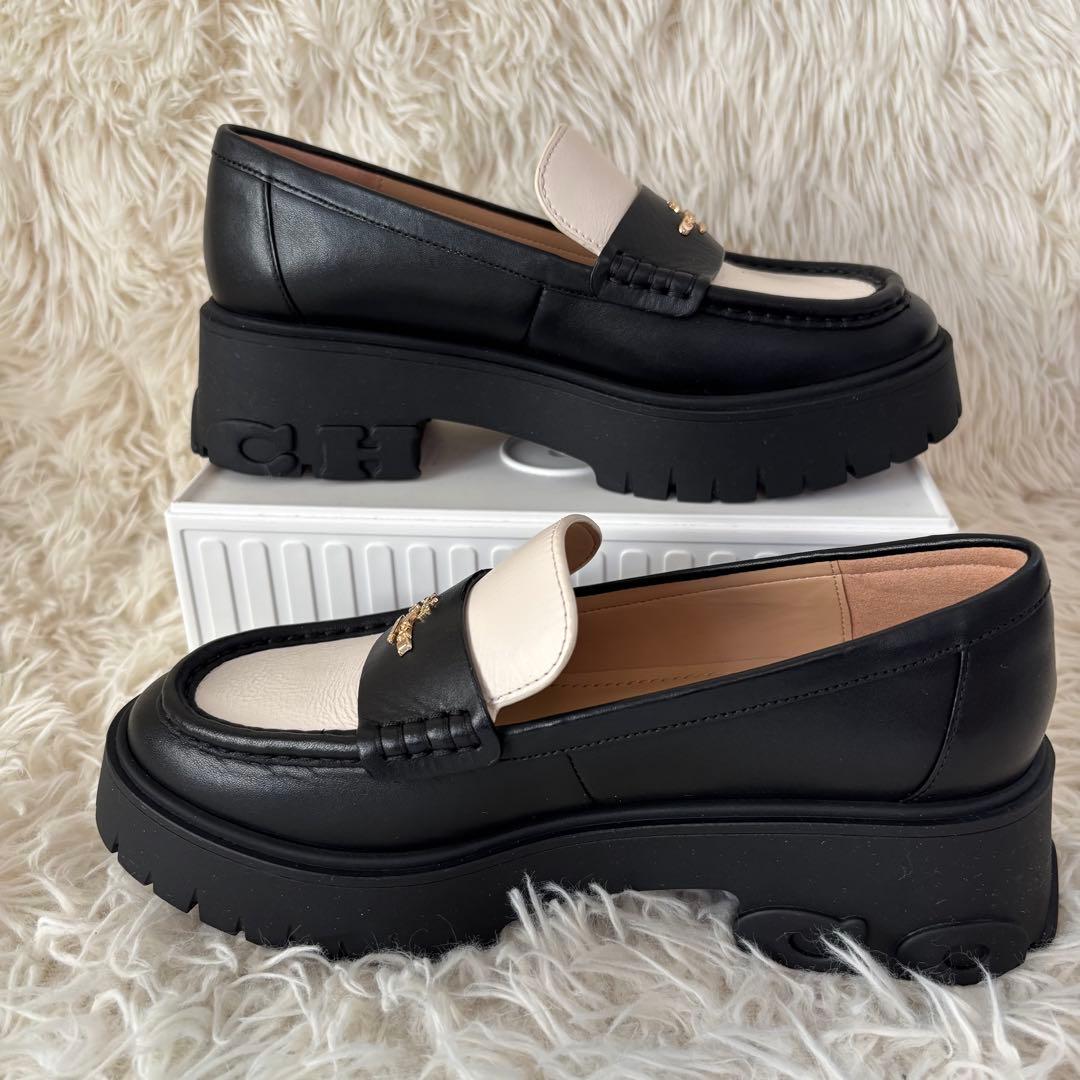 ✨未使用　COACH コーチ ルーシー　ローファー　厚底　レザー　23