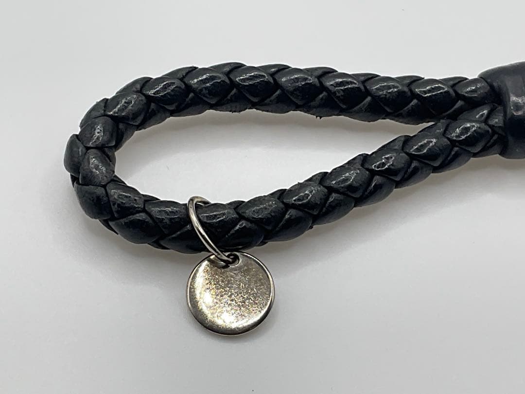 BOTTEGA VENETA ボッテガヴェネタ イントレチャート キーリング　黒