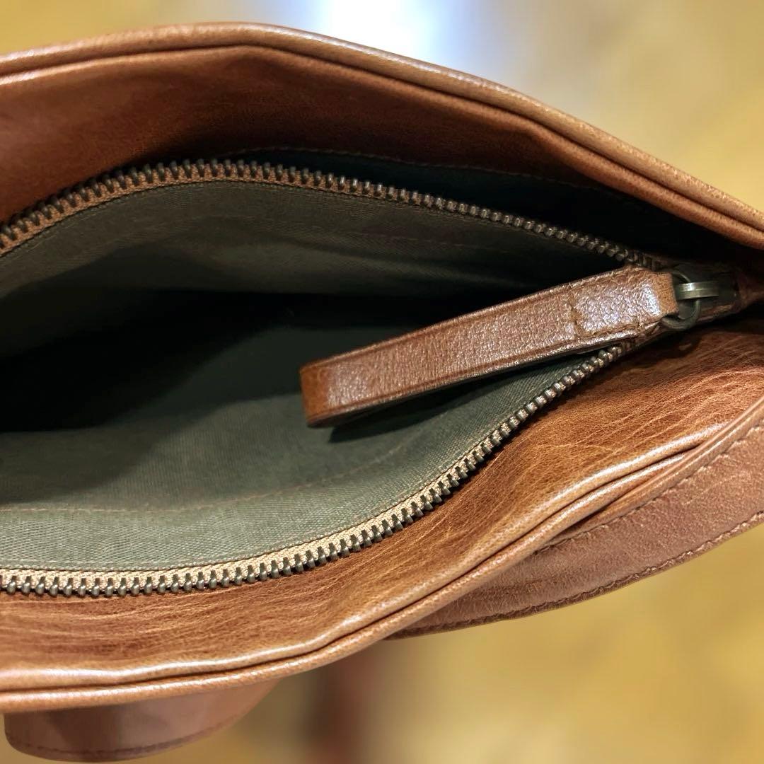 genten ノマディックホース 本革 レザー ショルダーバッグ