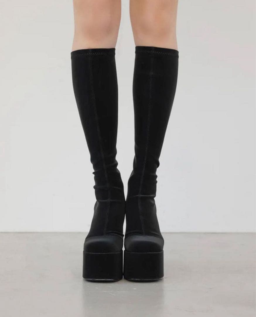 【美品】Darich ロングブーツ　黒　厚底　M size