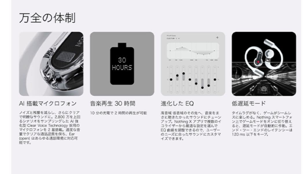 金曜価格！【新品未開封】Nothing Ear (open) オープンイヤホン