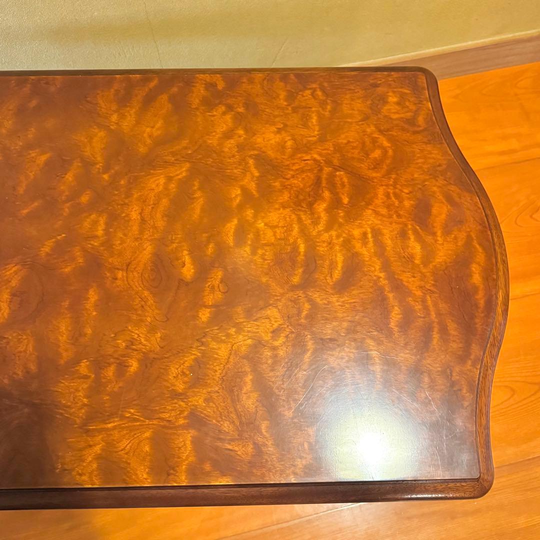 【美品】karimoku カリモク コロニアル ラタン 猫脚 センターテーブル