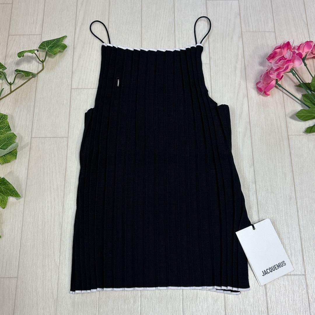新品 JACQUEMUS ジャックムス ニット キャミソール ブラック 36