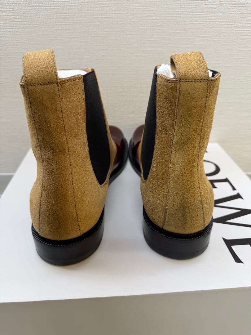 LOEWE カンポチェルシーブーツ 41 ブラウン/ベージュ