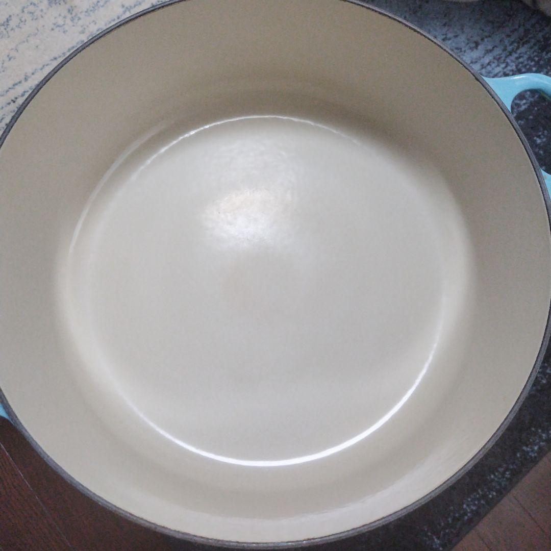 Tモー　Le Creuset 両手鍋 ターコイズ 30