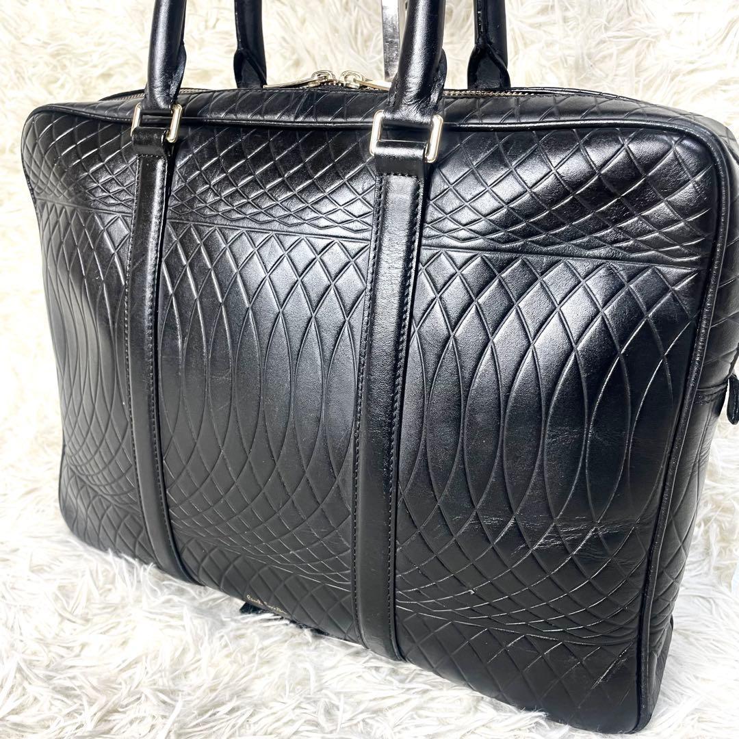 ポールスミス　Paul Smith ビジネスバッグ　キルティング加工　ブラック