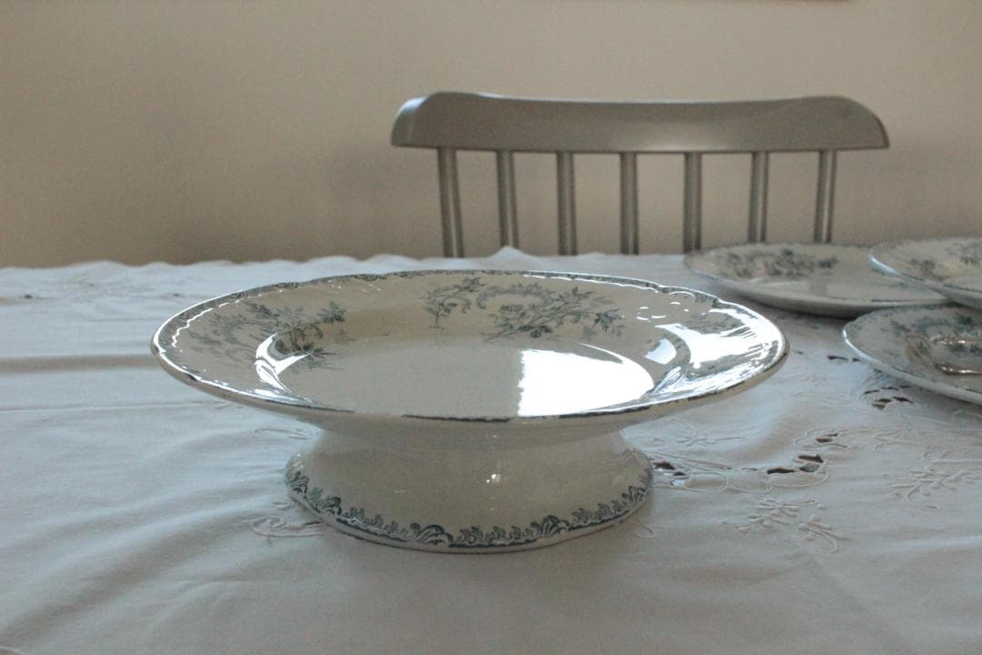 フランスアンティーク・ショワジールロワVILLARDコンポティエ・ケーキスタンド