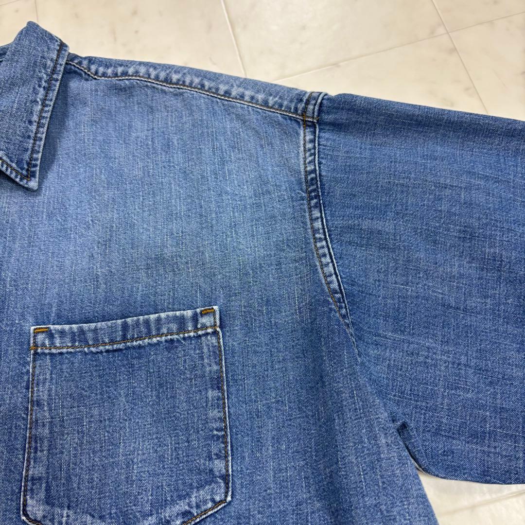 KIRA KIRA です★美品★ ライトオンスデニムクロップドシャツ