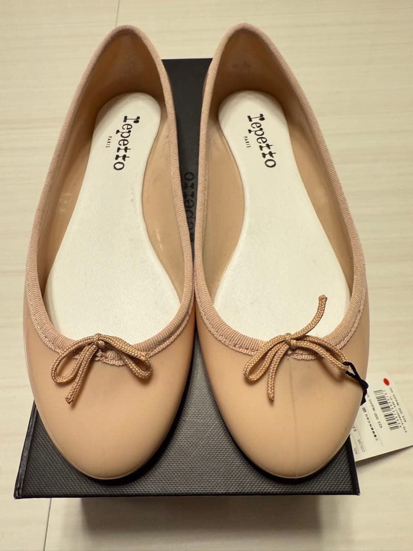 Repetto ピンクベージュ フラットシューズ　レインシューズ　37サイズ