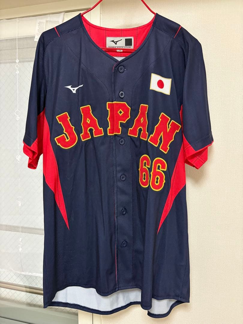 万波中正　ユニフォーム　侍ジャパン　Lサイズ