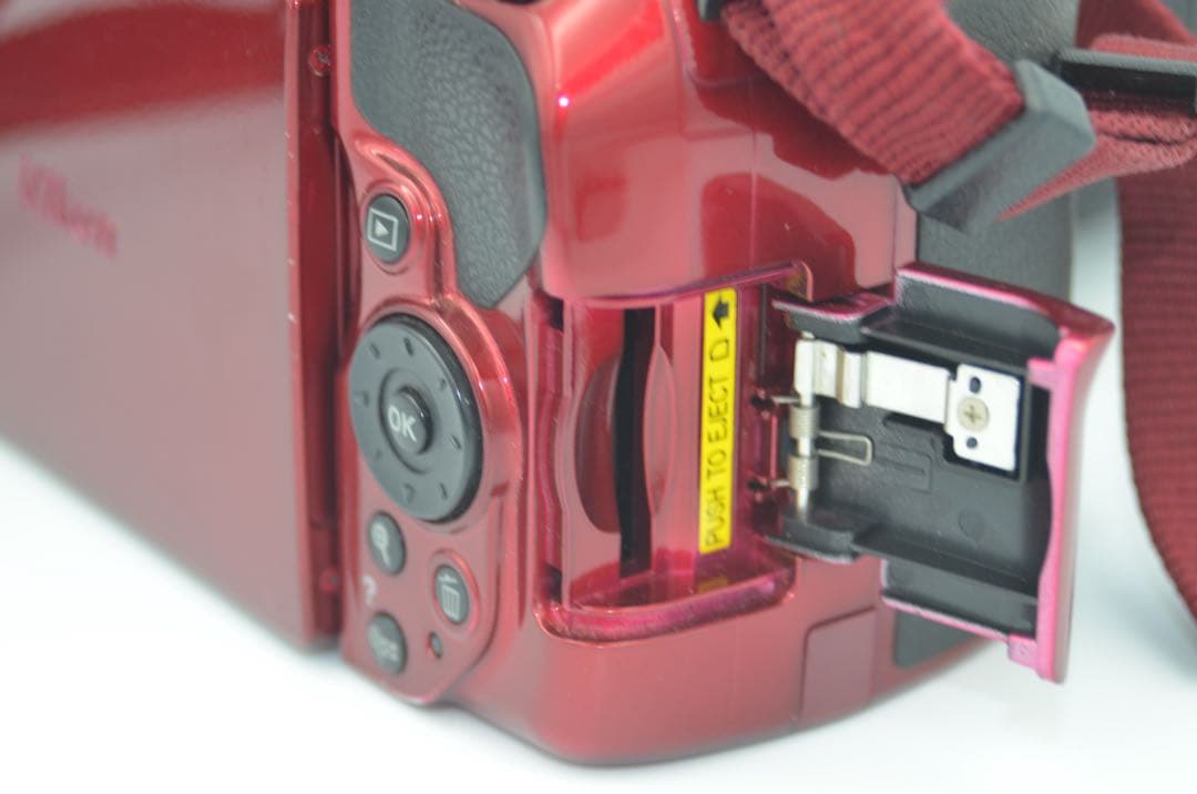 Nikon D5300 レッド ストロボ付き