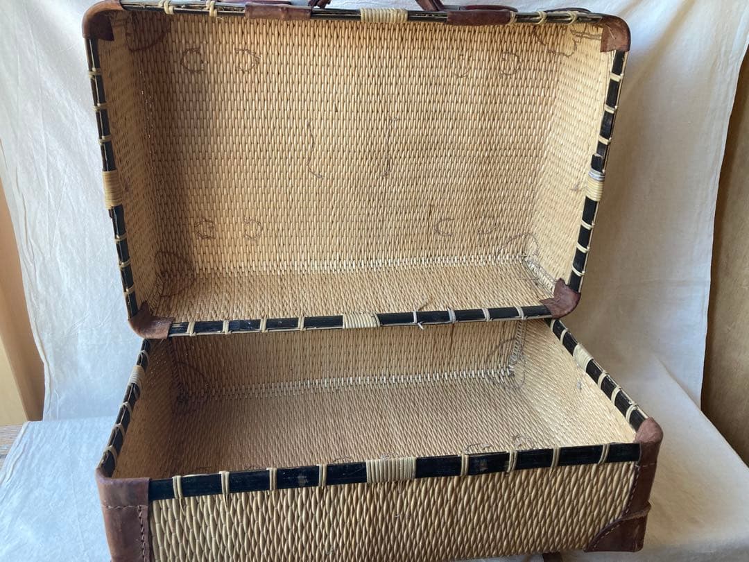 古道具　ピクニックバスケット　行李