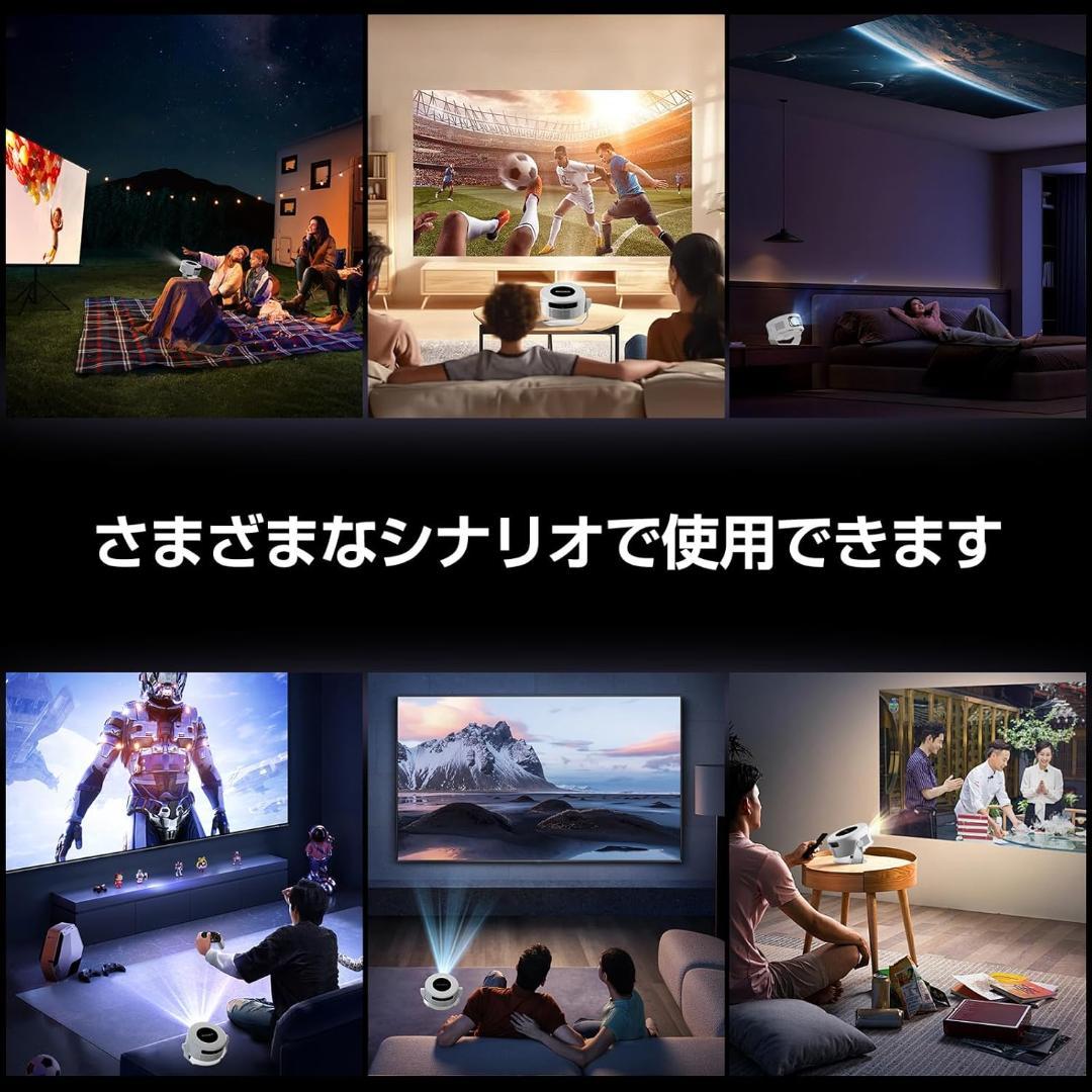 【開封済・未使用】‎Philoent　プロジェクター　家庭用　小型　取り外し可能