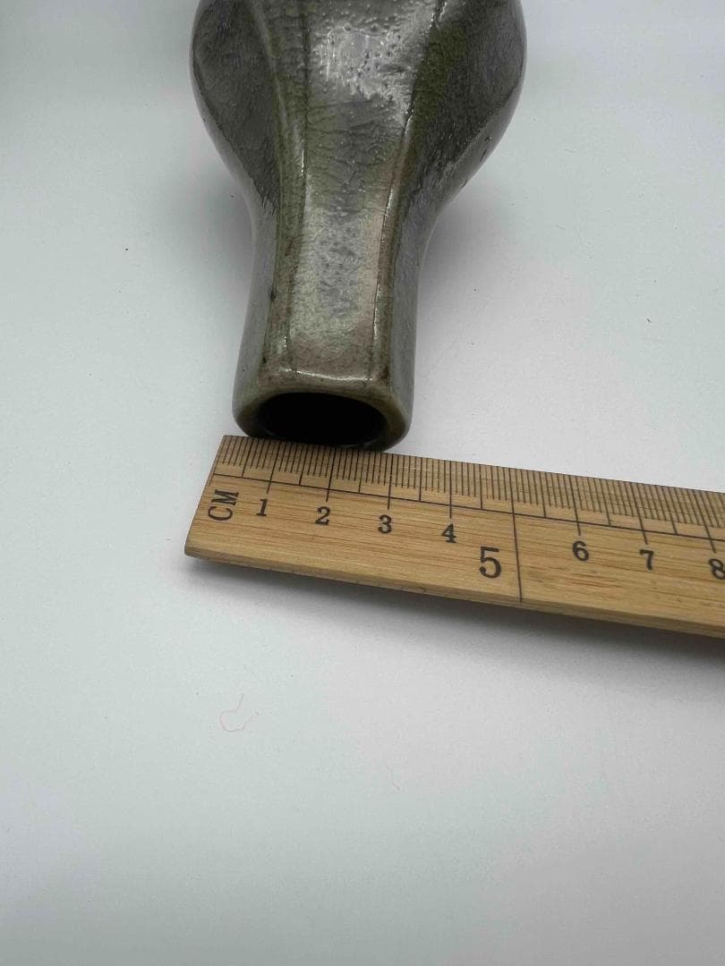 清時代　鈞窯　窯変釉　瓢箪瓶　唐物　古賞物　中国古美術　骨董品(B-96)