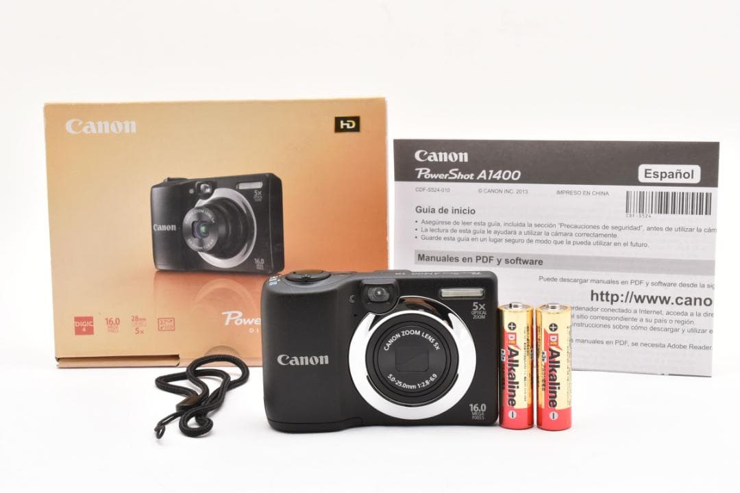 【新品】Canon PowerShot A1400IS ブラック　動作確認済