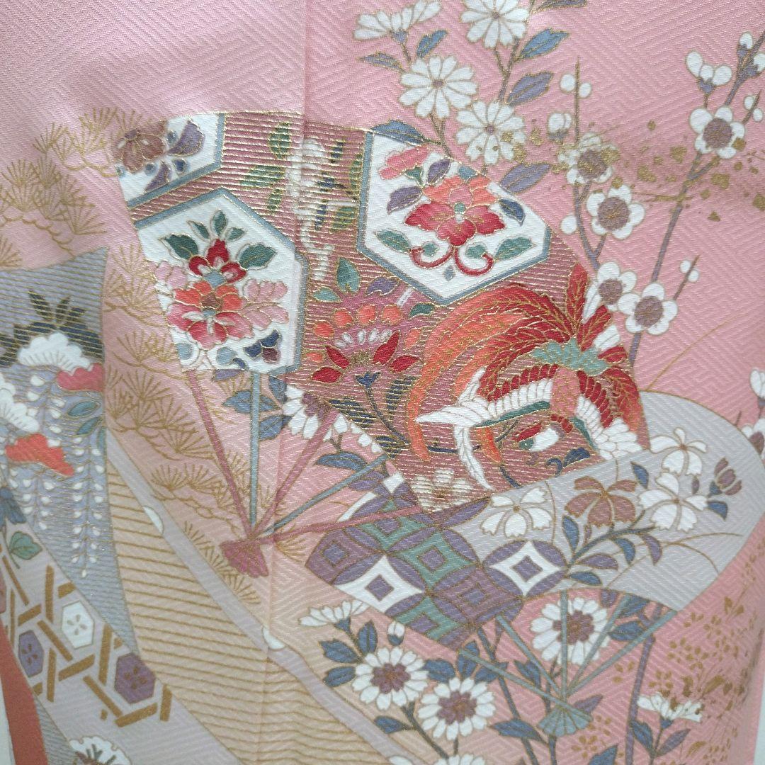 734　半額セール　正絹　高島屋誂え　未使用品　友禅　訪問着　4点フルセット