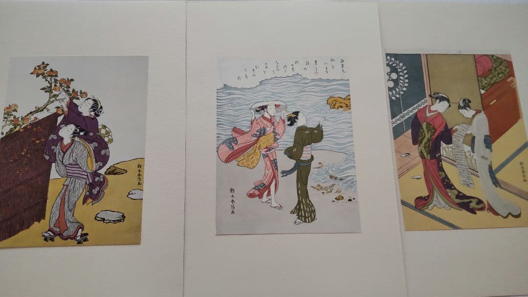 浮世絵版画★画装用画★6冊セット★春信HARUNOBU★２４枚セット★シリーズ3