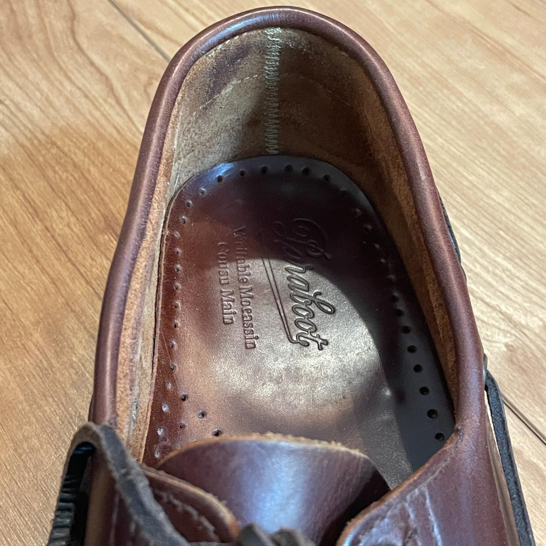 中古　パラブーツ　6 バース ブラウン　アメリカ Paraboot　0720