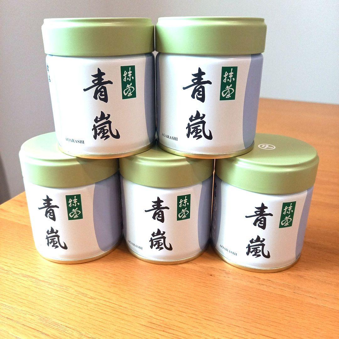 新品未開封 京都 丸久小山園 抹茶 青嵐 40g缶 5個