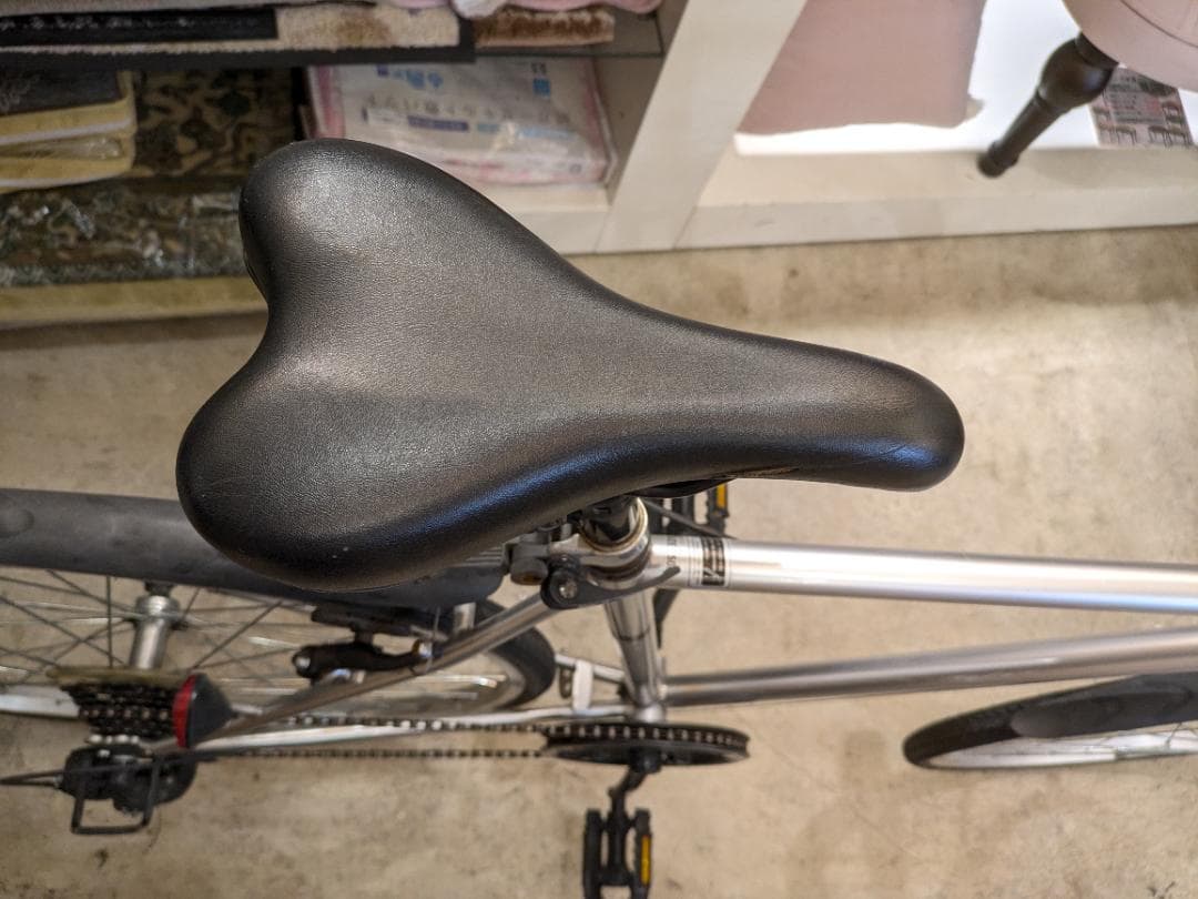 【店頭引取】 CREST クロスバイク 700C シルバー クレスト アルミ製