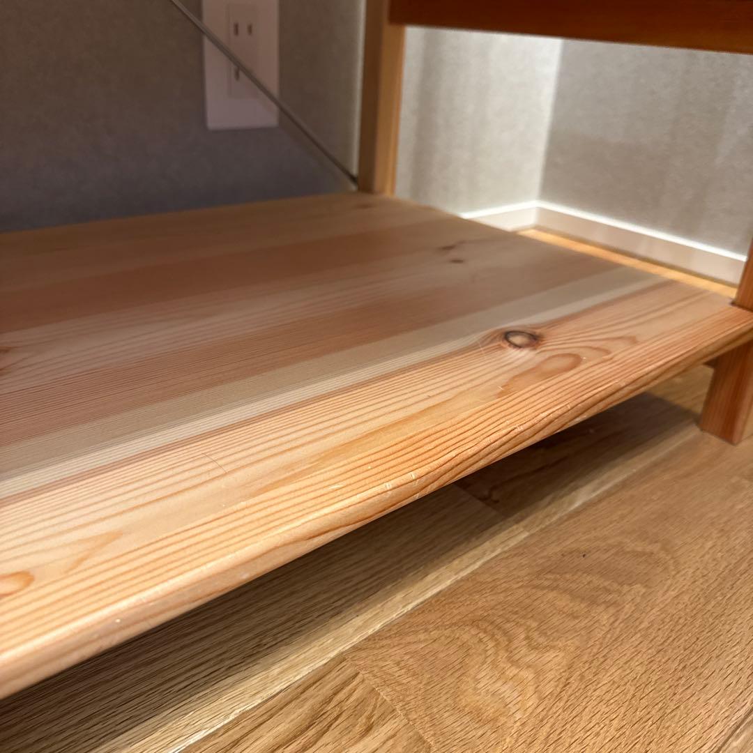 無印良品　パイン材ユニットシェルフ　８６ｃｍ幅　中　棚板2枚付き