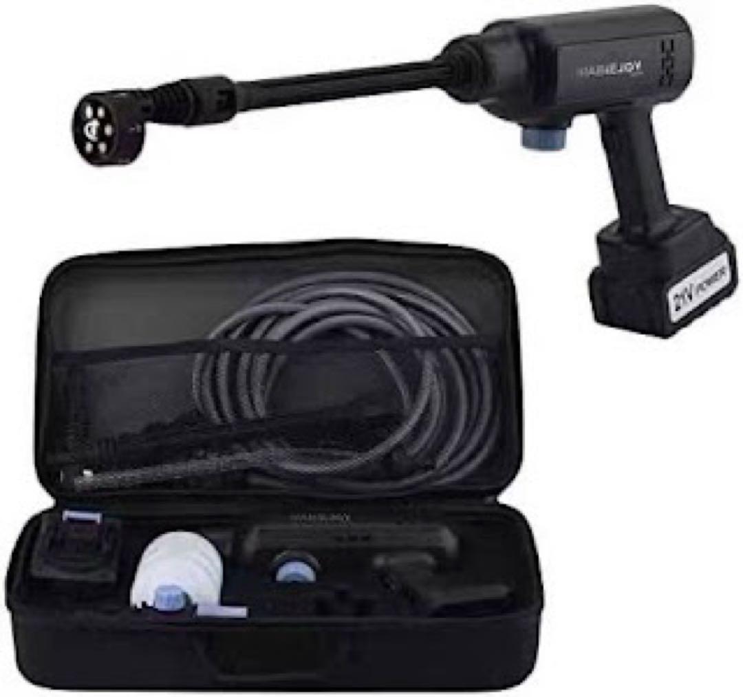 高圧洗浄機 コードレス 6in1 多機能 マルチノズル 軽量 ケース付き 掃除機