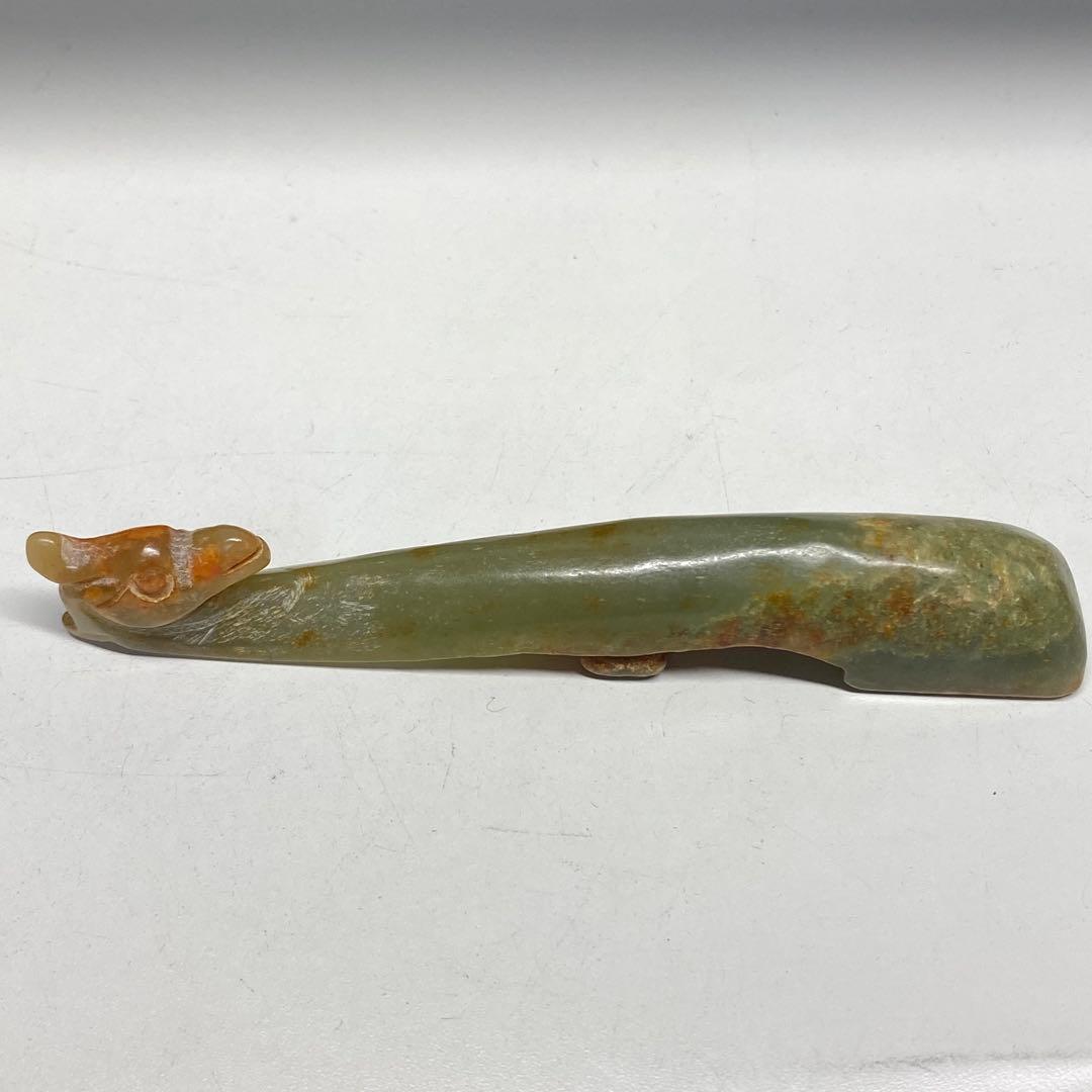 時代物　旧蔵　神獣　古玉の彫刻　箸置き？筆置き？ 詳細不明