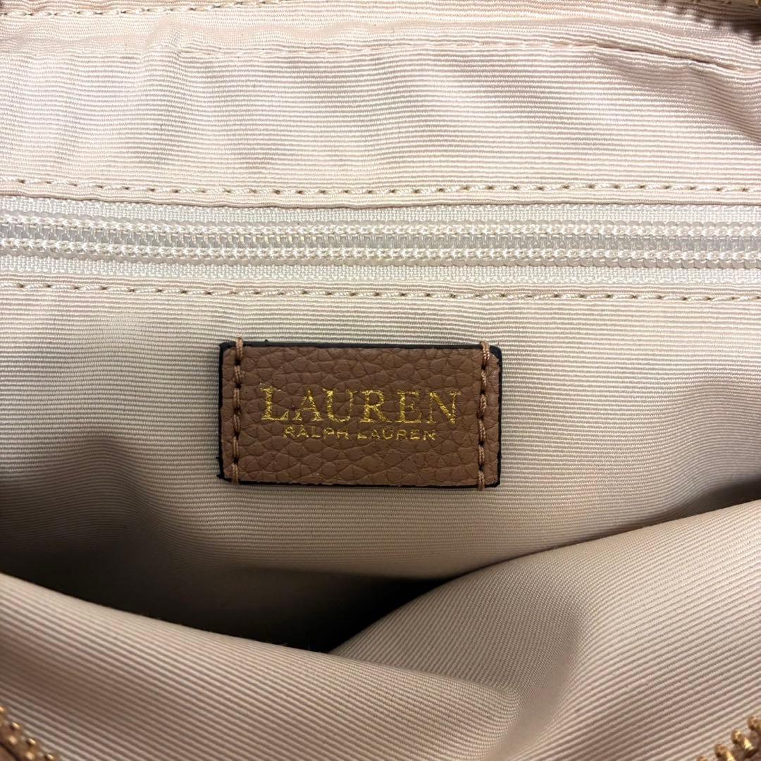 専用　ローレンラルフローレン レザー ショルダーバッグ ブラウン