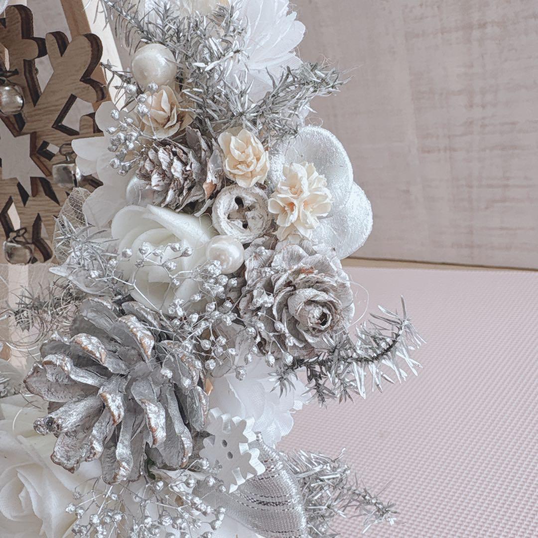 No146 聖なる夜のWhite ❄︎.*クリスマスリース