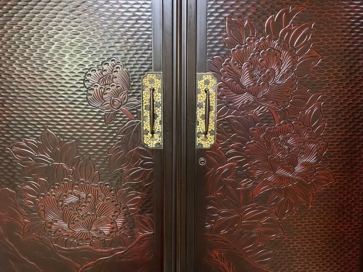 鎌倉彫 高級 和箪笥 タンス アンティーク ②のみ