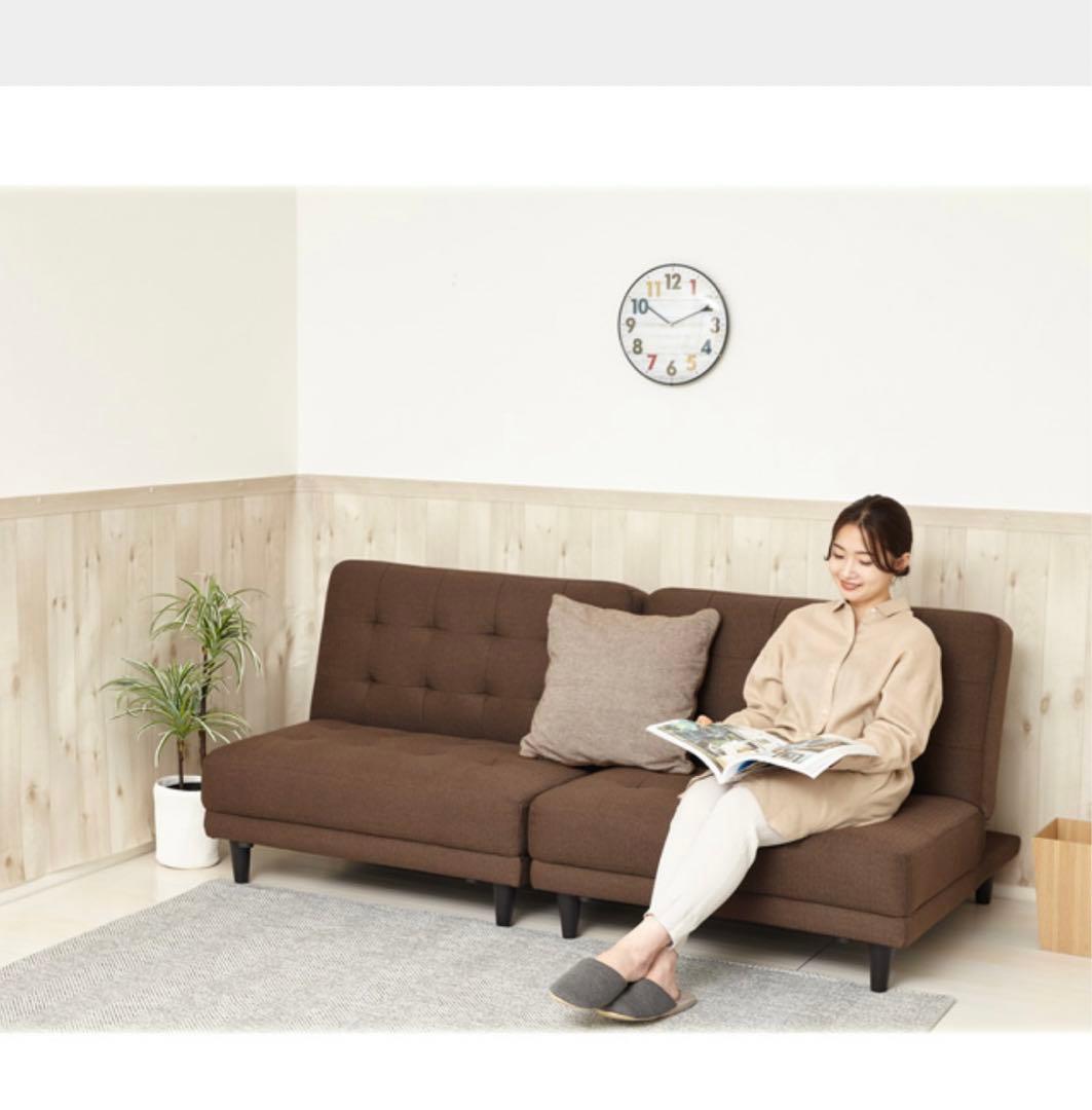 ソファーにもベッドにもなる、離せるソファーベッド嬉しい5色のカラーバリエーション