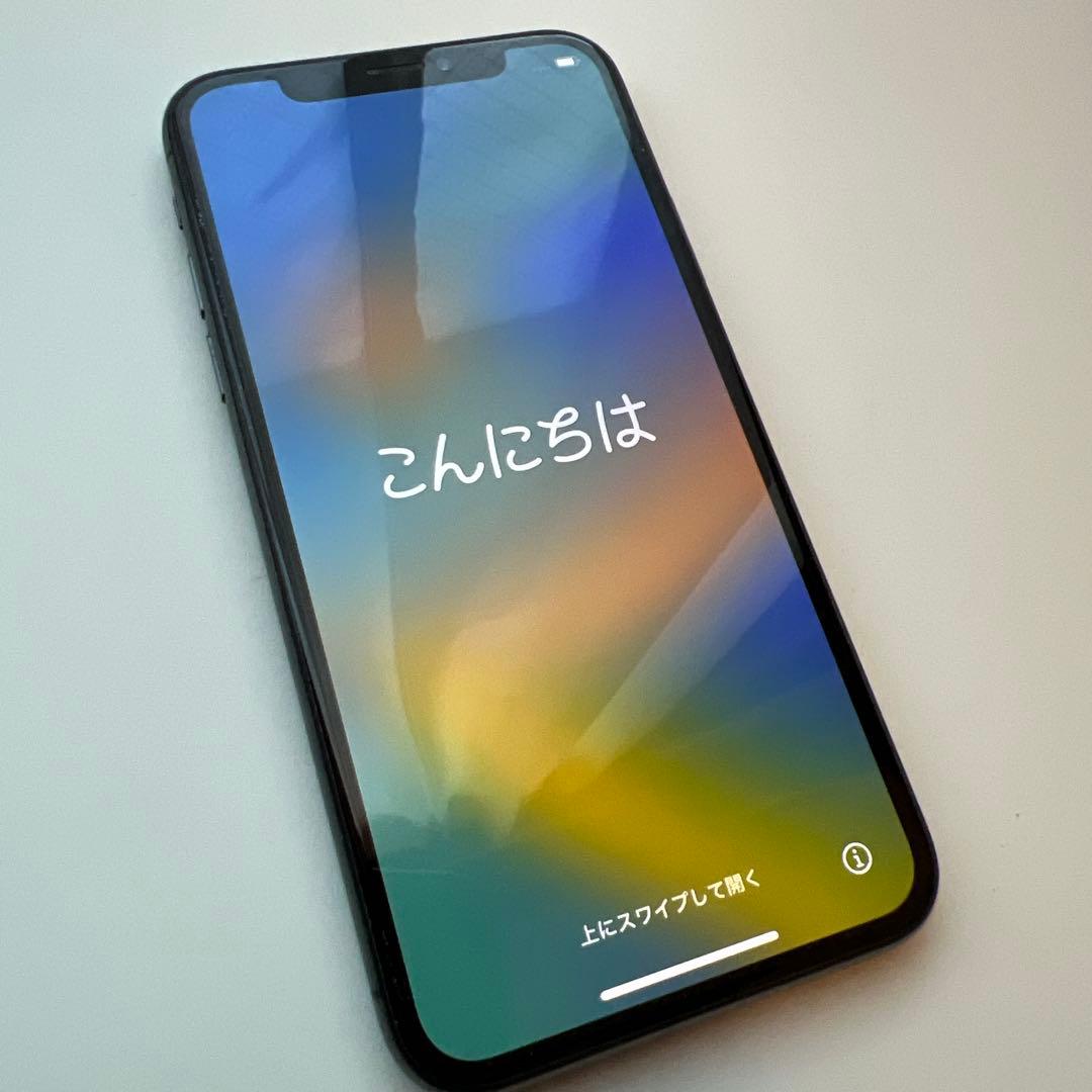 iPhone X スペースグレイ 本体 256GB バッテリー100%