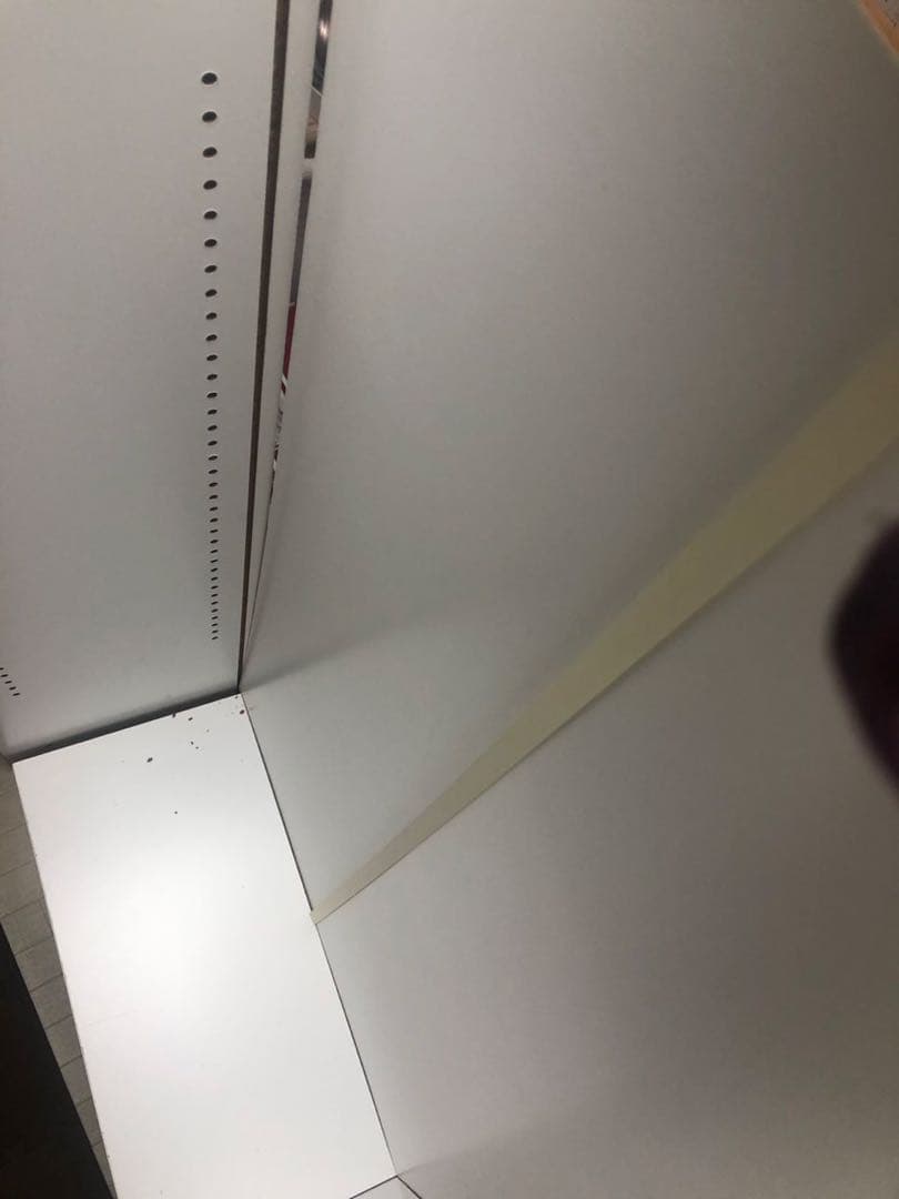 組み立て本棚 白　H180 W90 D21 可動棚板12枚　巾木にぴったり