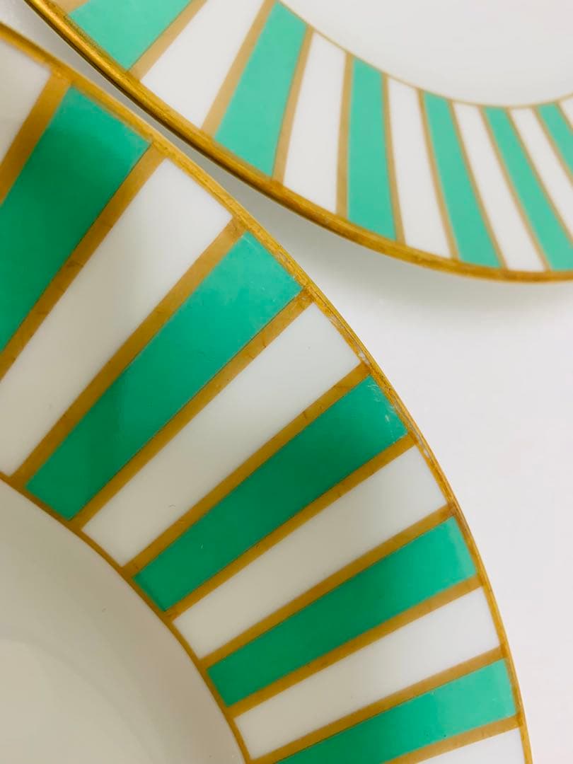 リチャードジノリ アマデウス グリーン プレート 26cm 4枚セット