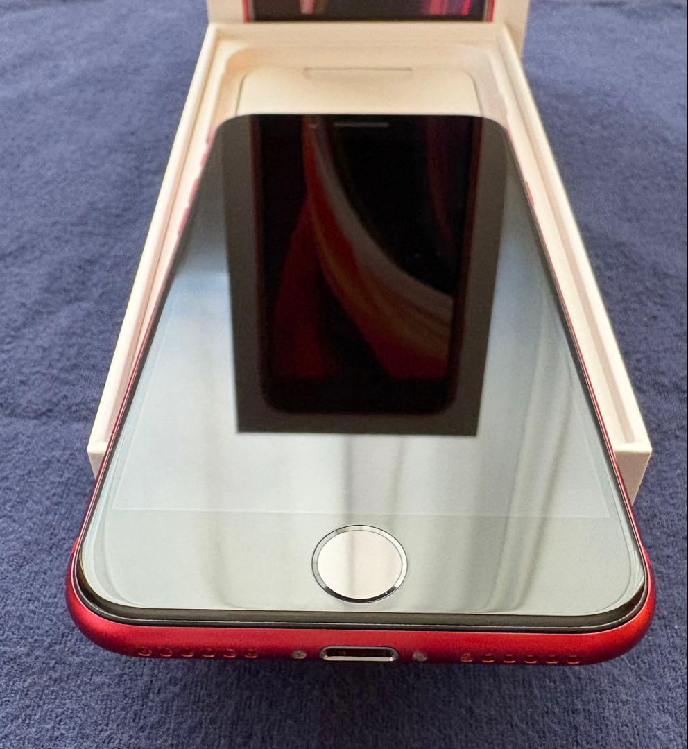 iPhone SE2 第2世代 レッド 64GB純正電池90% 箱イヤホン他付属
