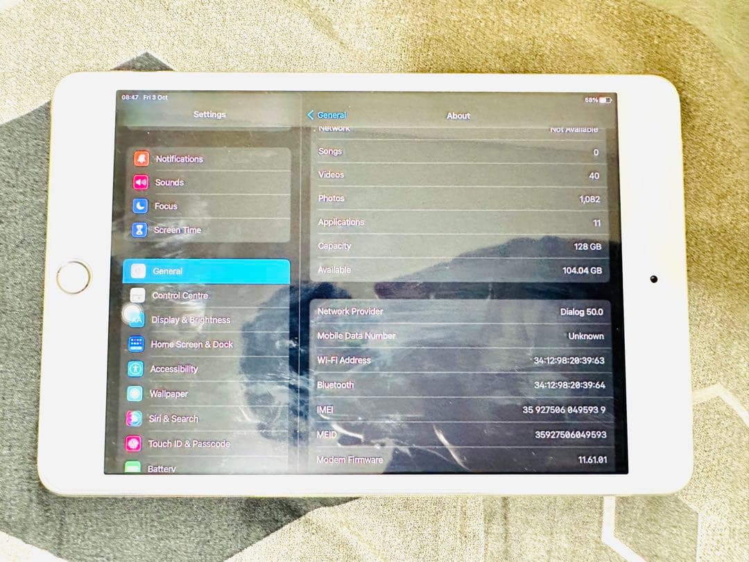 l*i様 Ipad Mini 4 Wi-Fi Cellular 128GB Si