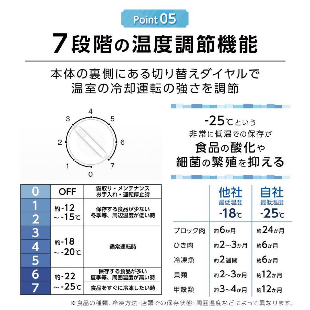 【新品】冷凍庫 60L スリム 小型 省エネ 大容量 サブ冷凍庫