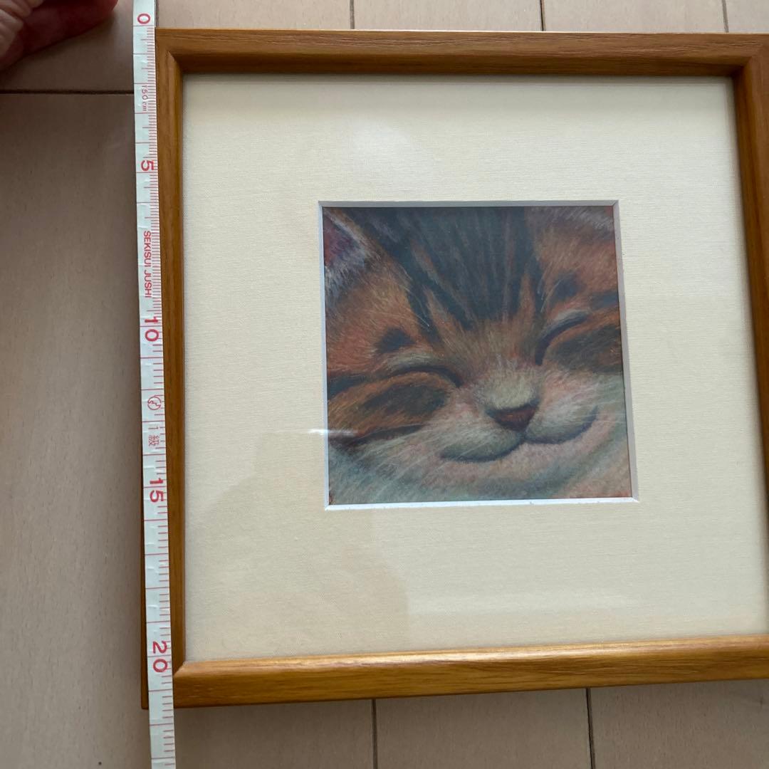 與倉豪　よくらごう　パステル画　猫
