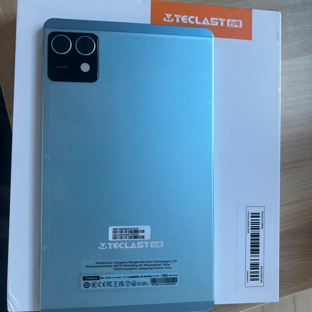 Androidタブレット本体 TECLAST T50 Mini 8GB+128GB Almost NEW