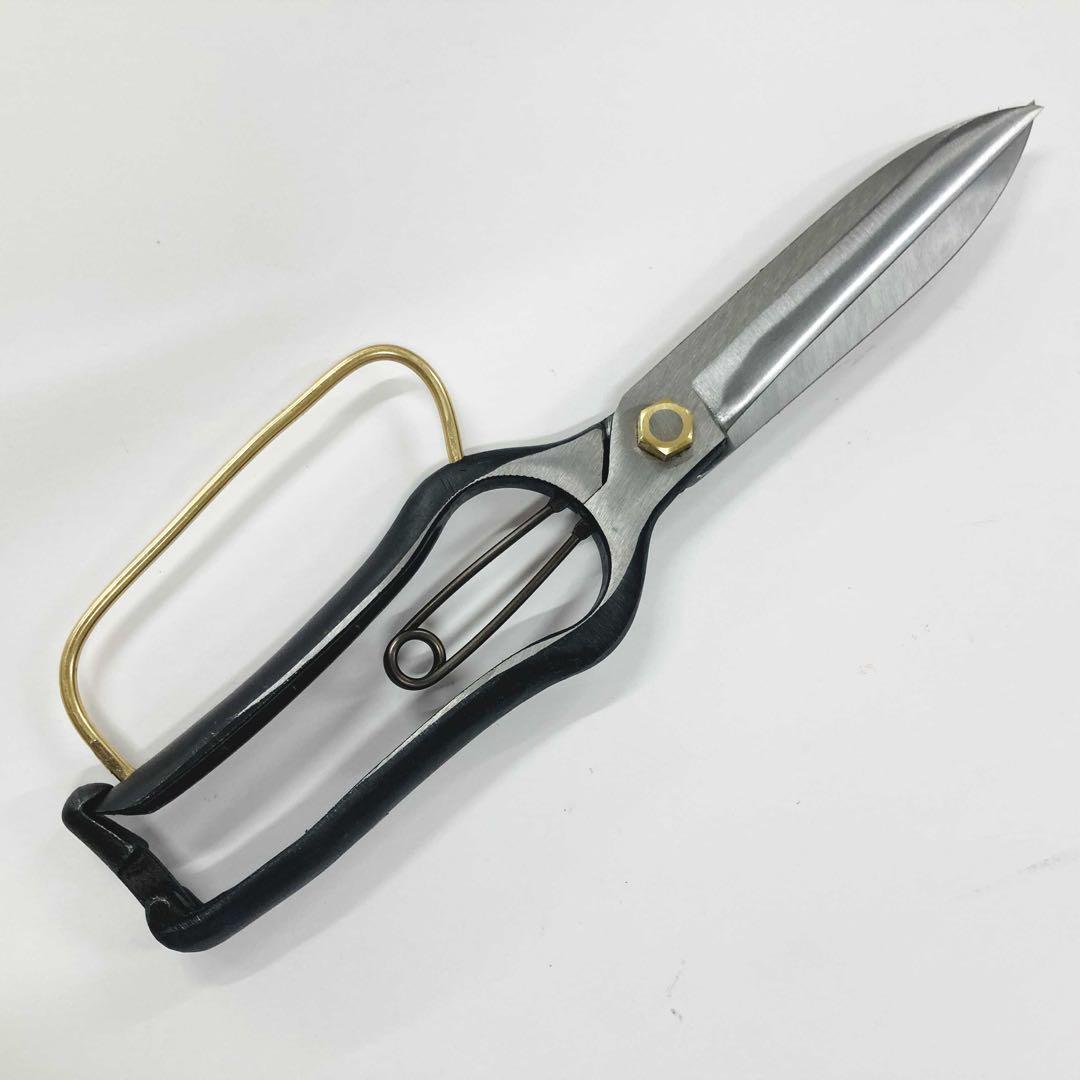 飛庄 片手刈込鋏 （両刃） 270mm 金止 ガード付 PS-34 根切鋏 輪付