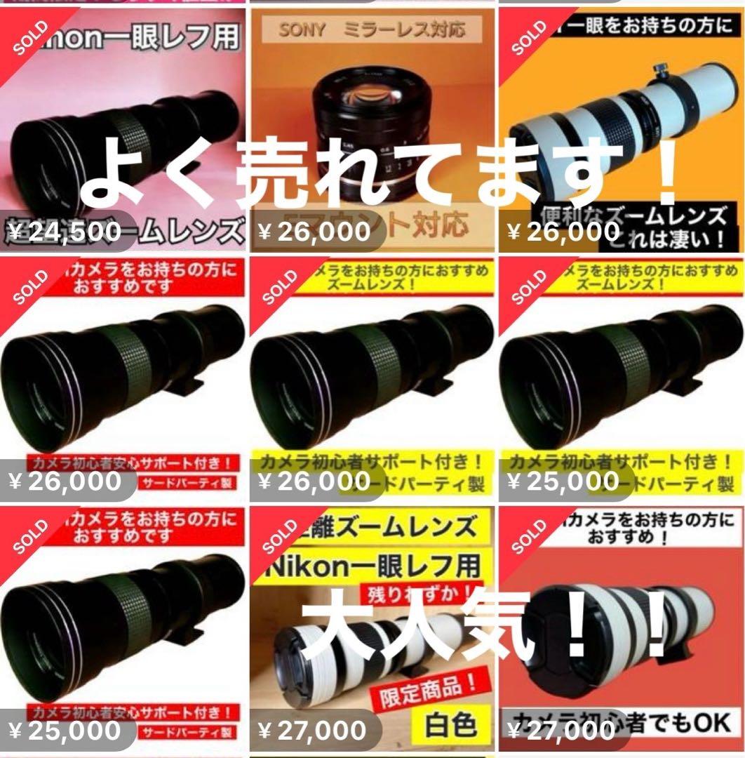 Canon 超望遠ズームレンズ　サードパーティ製品　サポート付き！アダプター付き